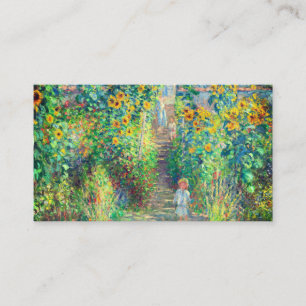 Carte D'accompagnement Jardin aux fleurs de Monet