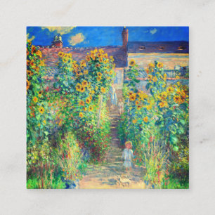 Carte D'accompagnement Jardin aux fleurs de Monet