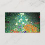 Carte D'accompagnement Jardin aux fleurs Gustav Klimt<br><div class="desc">Cartes de boîtier avec peinture à l’huile de Gustav Klimt Jardin aux fleurs (1906). Un beau jardin de fleurs violettes,  rouges,  blanches,  bleues et oranges. Un grand cadeau pour les amateurs d'art Art Nouveau et autrichien.</div>