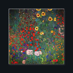 Carte D'accompagnement Jardin aux fleurs Gustav Klimt<br><div class="desc">Cartes de clôture avec peinture à l’huile de Gustav Klimt Jardin avec tournesols (1907). Un beau jardin de tournesols et de belles fleurs bleues,  rouges,  violettes,  roses et blanches. Un grand cadeau pour les amateurs d'art Art Nouveau et autrichien.</div>