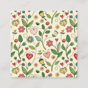 Carte D'accompagnement Jardin d'amour florissant