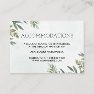 Carte D'accompagnement Jardin d'été Aquarelle Mariage floral