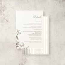 Jardin Floral Vintage classique Détails du mariage