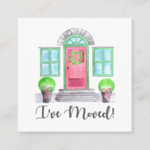 Carte D'accompagnement Je me suis déplacé ! Maison de Noël