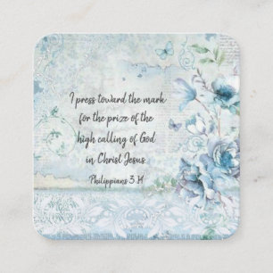 Carte D'accompagnement Je presse vers le Mark Philippiens Bible Verse