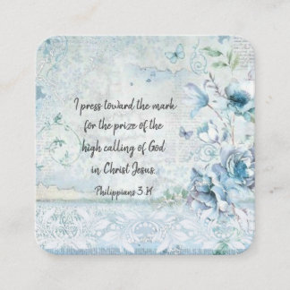 Carte D'accompagnement Je presse vers le Mark Philippiens Bible Verse