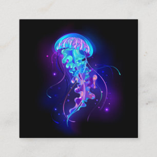 Carte D'accompagnement Jellyfish éclatante couleur