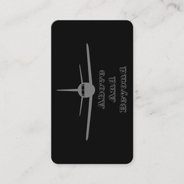 Carte D'accompagnement Jet Liner Au-Dessus (Devant)