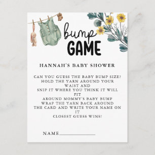 Carte D'accompagnement Jeu de Baby shower Boho neutre pour les femmes