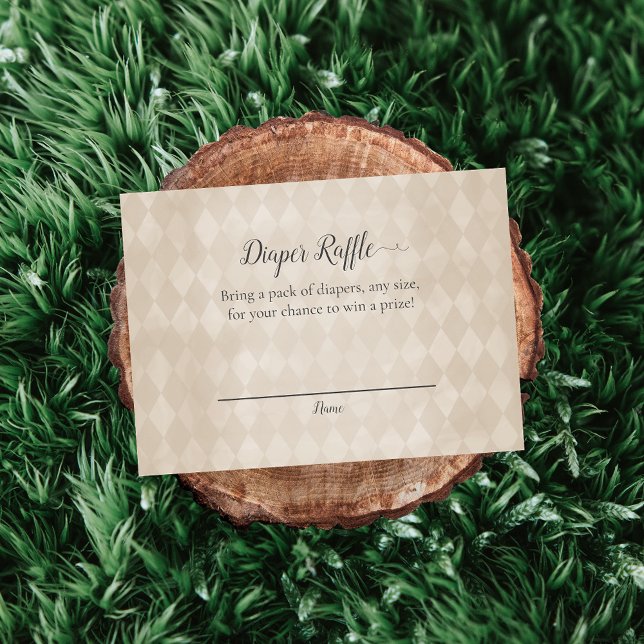 Carte D'accompagnement Jeu de Baby shower de  de la couche de l'ours blan (Créateur téléchargé)