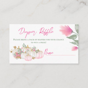 Carte D'accompagnement Jeu de Citrouille Bébé Doré Rose Bleu Jeu