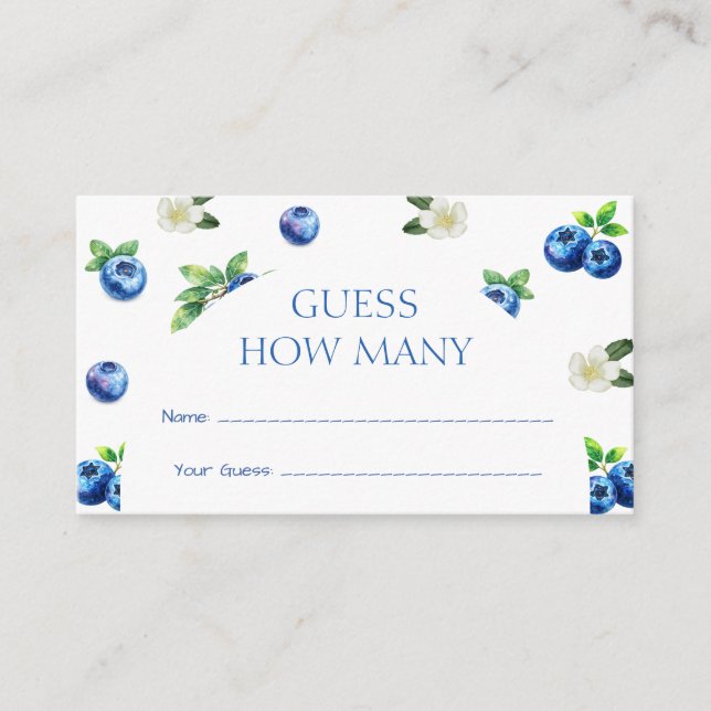 Carte D'accompagnement Jeu de devinette pour Baby Shower sur le thème de  (Devant)