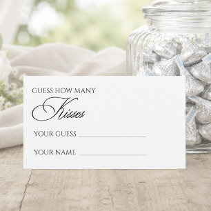 Carte D'accompagnement Jeu de devinette pour la fête de mariage : Combien