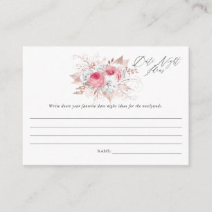 Carte D'accompagnement Jeu de Fête des mariées Floral et dentelle