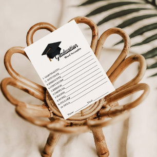 Carte D'accompagnement Jeu d'études supérieures, jeu de mots d'examen de