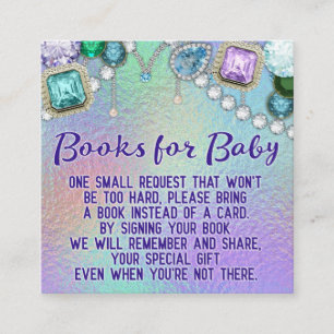 Carte D'accompagnement Jewel Mermaid Book Request Cards