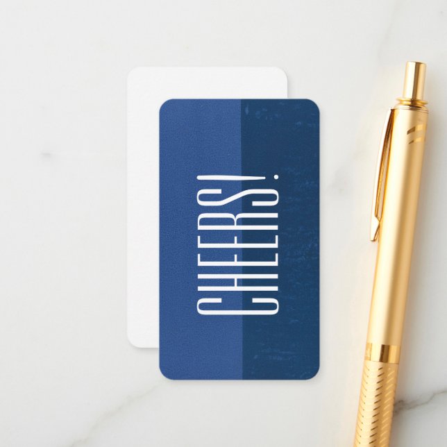 Carte D'accompagnement Joie Bleue (Devant/Arrière en situation)