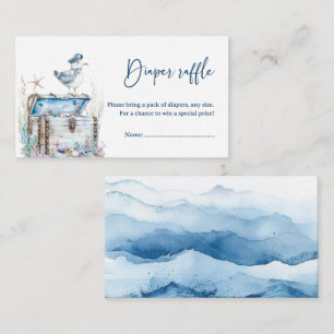 Carte D'accompagnement Joli Baby shower d'ahoy nautique