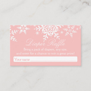 Carte D'accompagnement Joli Baby shower de flocons de neige Reflets de co