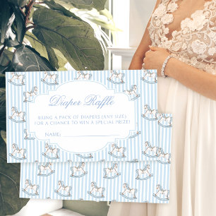 Carte D'accompagnement Joli cheval à rocking boho baby shower diaper tomb