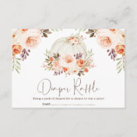 Joli Chute Fleur Citrouille Bébé Déchets Raffle