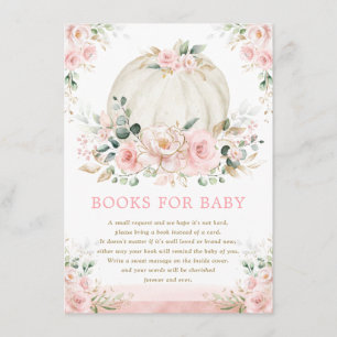 Carte D'accompagnement Joli Little Citrouille Rose Gold Livres pour bébé