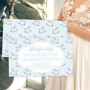 Carte D'accompagnement Joli livre boho cheval rocking pour bébé garçon do