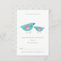 Joli Rainbow Blue Birdy Diaper Baby shower de raff