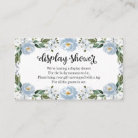 Jolie Baby shower Floral Bleu Douche