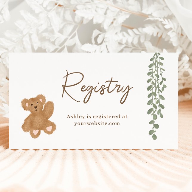 Carte D'accompagnement Jolie ligne de vêtements neutre genre baby shower  (Cute gender neutral clothing line boho baby shower enclosure card)