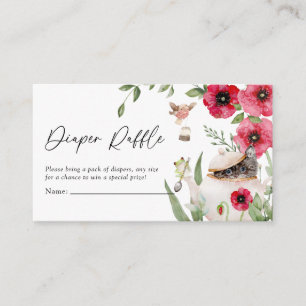 Carte D'accompagnement Jote Animal Tea Party Baby shower Déchets Raffle