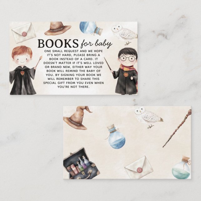 Carte D'accompagnement Jote Little Wizard Books for Baby Encape Card (Devant / Derrière)
