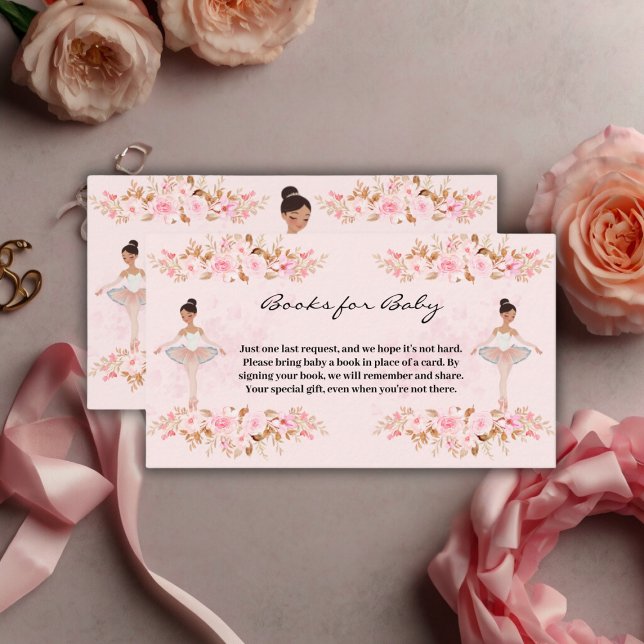 Carte D'accompagnement Jote Modern Little Ballerina Baby shower photo (Créateur téléchargé)