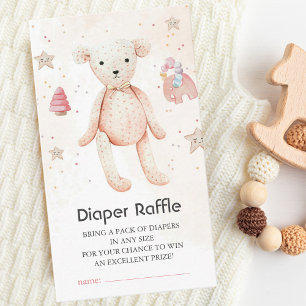 Carte D'accompagnement Jouets Bébé Couleur Aquarelle Cute Teddy Bear Raff