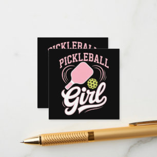 Carte D'accompagnement Joueuse de pickleball fille