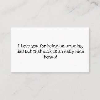 Carte D'accompagnement jour du père coquin