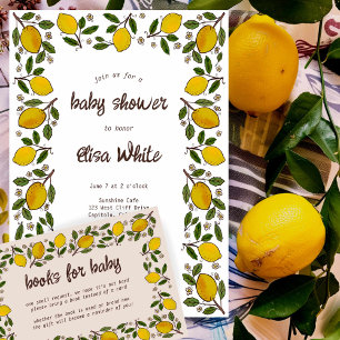 Carte D'accompagnement Jovely Lemons Rustic Watercolor Livres pour bébé