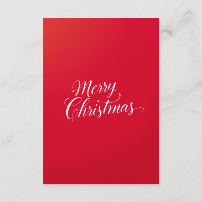 Carte D'accompagnement Joyeuse année nouvelle Joyeux Noël Période des fêt (Devant)