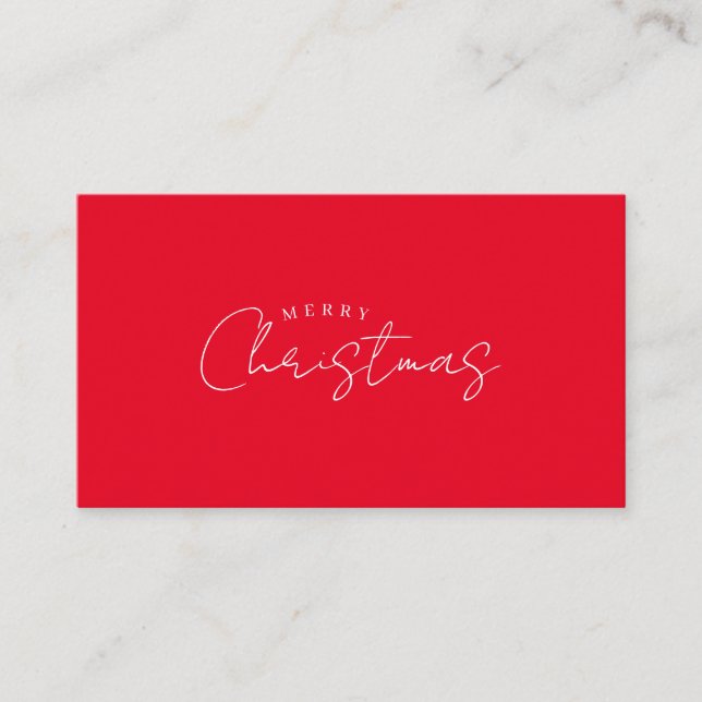 Carte D'accompagnement Joyeuse nouvelle année Joyeux Noël Période des fêt (Devant)