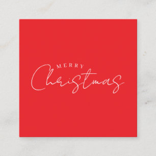 Carte D'accompagnement Joyeuses Fêtes Noël Nouvel An Saison Rouge