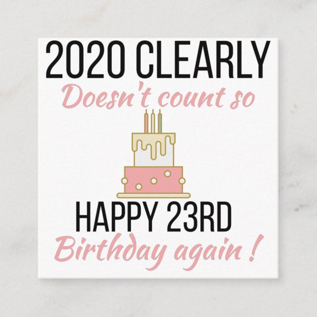Carte D'accompagnement Joyeux 24e anniversaire, Funny 24e anniversaire ca (Devant)
