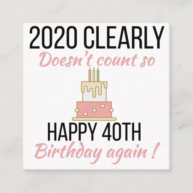 Carte D'accompagnement Joyeux 41ème anniversaire, Funny 41ème anniversair (Devant)