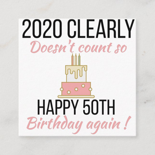 Carte D'accompagnement Joyeux 51e anniversaire, Funny 51e anniversaire ca (Devant)