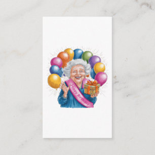 Carte D'accompagnement Joyeux Anniversaire Drôle Nana