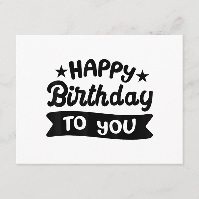Carte D'accompagnement Joyeux anniversaire pour vous (Devant)
