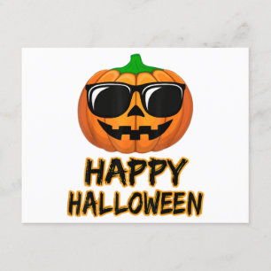 Carte D'accompagnement Joyeux costume d'Halloween drôle Citrouille
