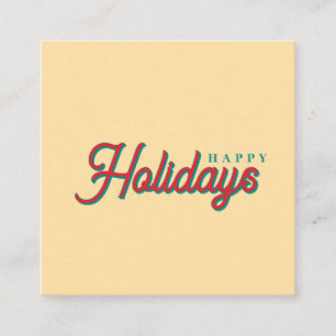 Carte D'accompagnement Joyeux Noël Classique Unique Minimaliste Simple