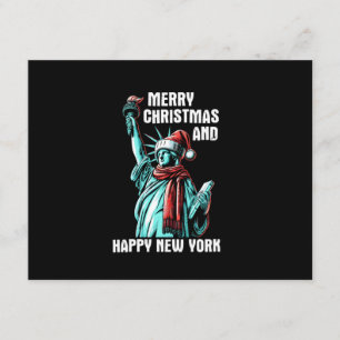 Carte D'accompagnement Joyeux Noël et Bonne Année New York - Drôle de Noë