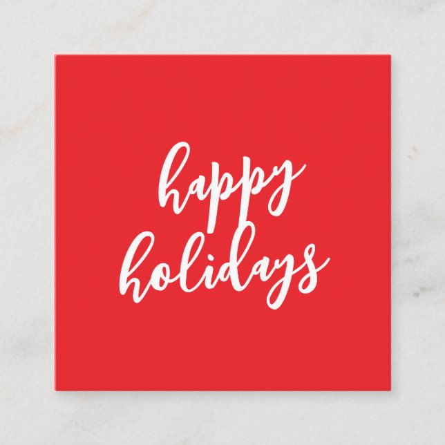 Carte D'accompagnement Joyeux Noël et Nouvel An Message de la Saison (Devant)
