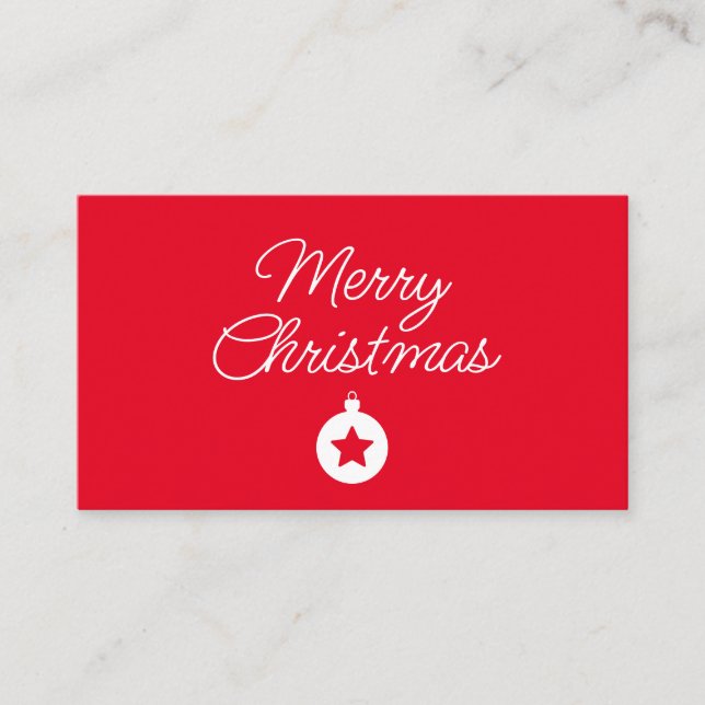Carte D'accompagnement Joyeux Nouvel An Joyeux Noël Période des Fêtes (Devant)